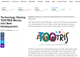 Technology Startup TOOTRiS Moves into New Headquarters