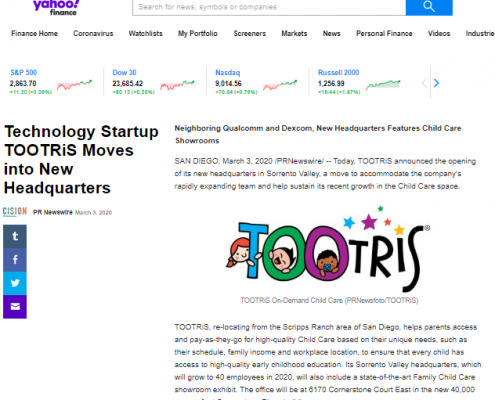 Technology Startup TOOTRiS Moves into New Headquarters