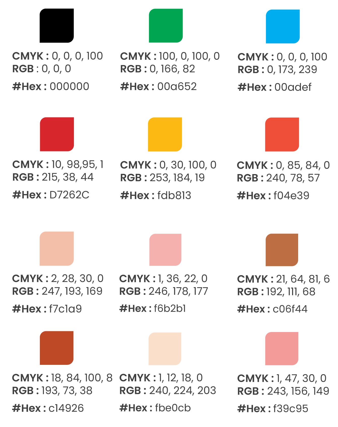 Branding color logo guidelines tootris