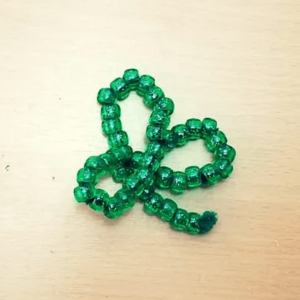 Beaded Shamrock Craft - Source: Blooming Brilliant