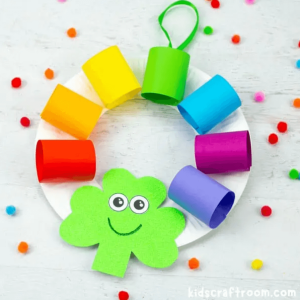 St Patrick’s Day rainbow craft for toddlers and preschoolers - Source: Kids Craft Room
