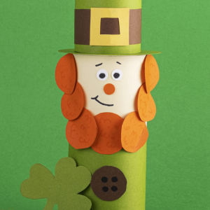 Recycled Paper Tube Leprechaun - Source: Country Living